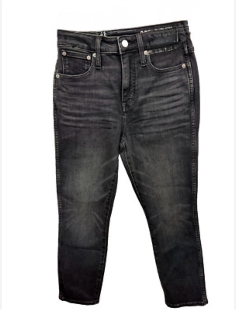 J. Crew Women's Straight Leg Jeans in Washed Black